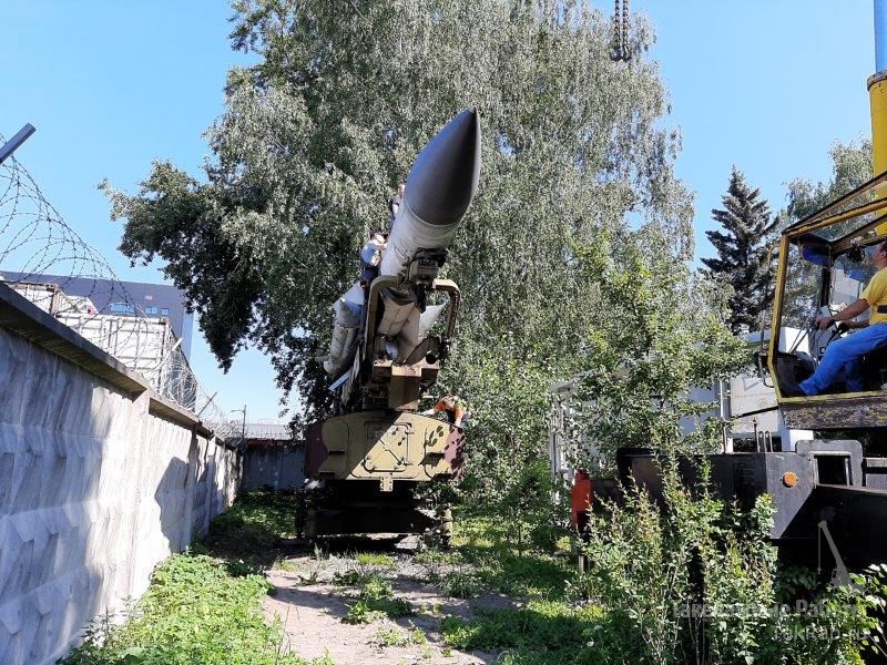 Демонтаж и перевозка макета ЗРК С-200.